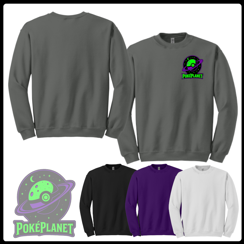 PokePlanet Left Chest Crewneck